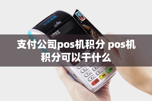 支付公司pos机积分 pos机积分可以干什么