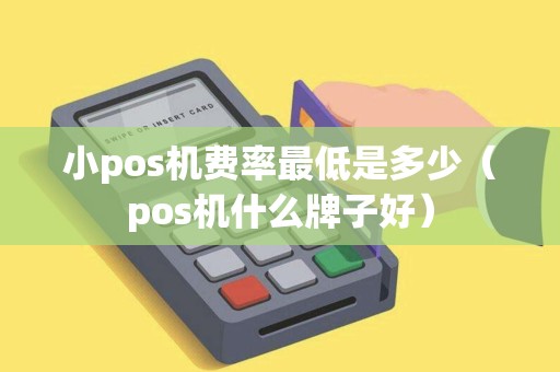 小pos机费率最低是多少（pos机什么牌子好）