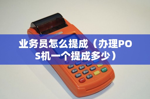 业务员怎么提成（办理POS机一个提成多少）