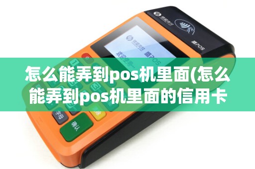 怎么能弄到pos机里面(怎么能弄到pos机里面的信用卡)
