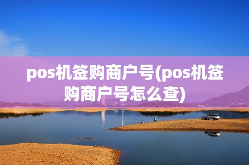 pos机签购商户号(pos机签购商户号怎么查)
