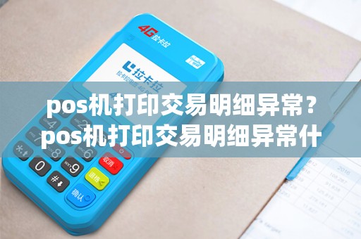 pos机打印交易明细异常？pos机打印交易明细异常什么意思