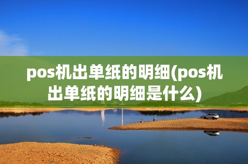 pos机出单纸的明细(pos机出单纸的明细是什么)