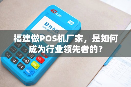 福建做POS机厂家，是如何成为行业领先者的？