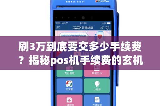 刷3万到底要交多少手续费？揭秘pos机手续费的玄机！