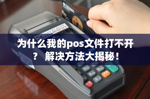 为什么我的pos文件打不开？ 解决方法大揭秘！