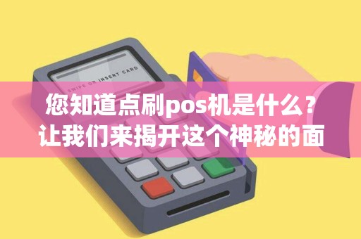 您知道点刷pos机是什么？让我们来揭开这个神秘的面纱！