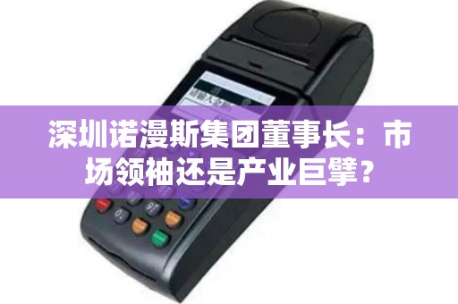 深圳诺漫斯集团董事长：市场领袖还是产业巨擘？
