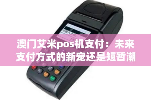 澳门艾米pos机支付：未来支付方式的新宠还是短暂潮流？