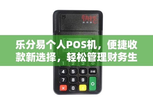 乐分易个人POS机，便捷收款新选择，轻松管理财务生活
