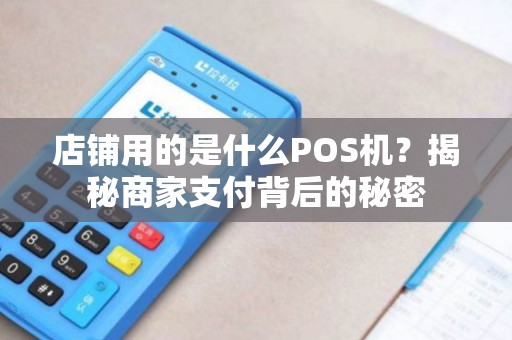 店铺用的是什么POS机？揭秘商家支付背后的秘密