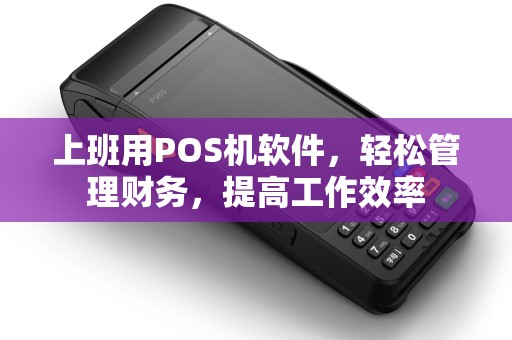 上班用POS机软件，轻松管理财务，提高工作效率