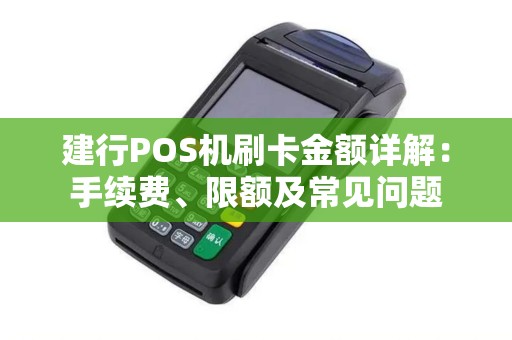 建行POS机刷卡金额详解：手续费、限额及常见问题