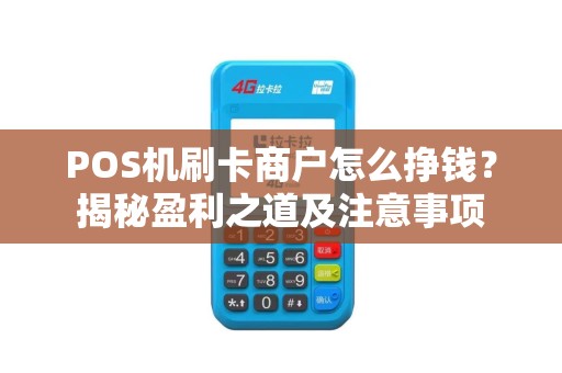 POS机刷卡商户怎么挣钱？揭秘盈利之道及注意事项