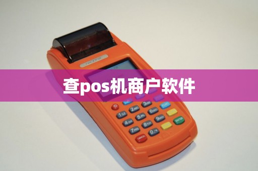 查pos机商户软件