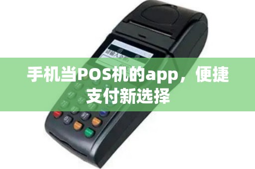 手机当POS机的app，便捷支付新选择