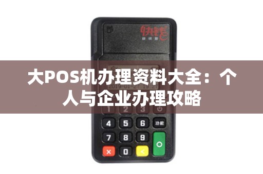 大POS机办理资料大全：个人与企业办理攻略