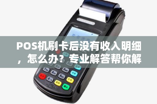 POS机刷卡后没有收入明细，怎么办？专业解答帮你解决问题