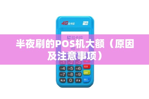 半夜刷的POS机大额（原因及注意事项）