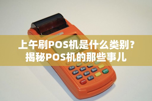 上午刷POS机是什么类别？揭秘POS机的那些事儿