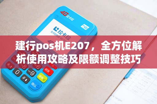 建行pos机E207，全方位解析使用攻略及限额调整技巧