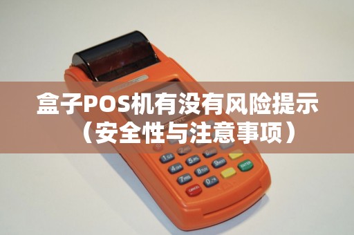 盒子POS机有没有风险提示（安全性与注意事项）