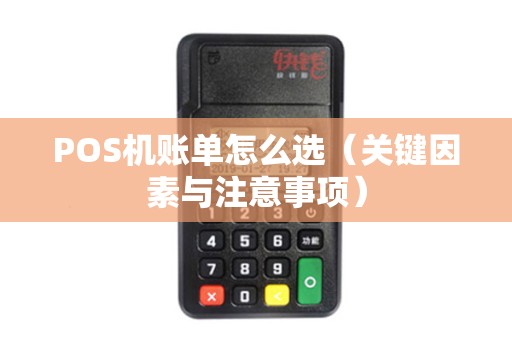 POS机账单怎么选（关键因素与注意事项）