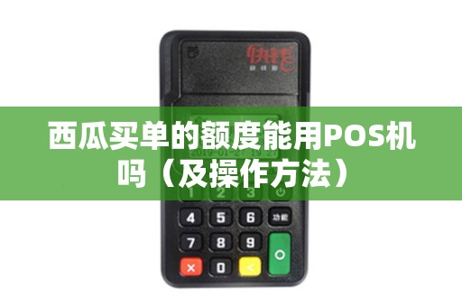 西瓜买单的额度能用POS机吗（及操作方法）