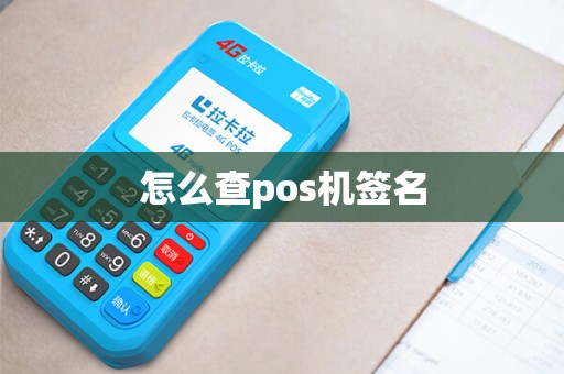 怎么查pos机签名