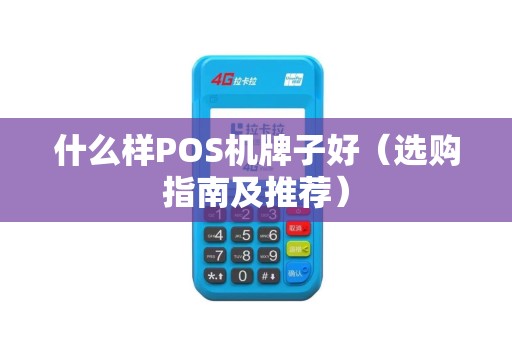 什么样POS机牌子好（选购指南及推荐）