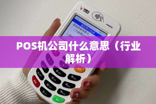 POS机公司什么意思（行业解析）