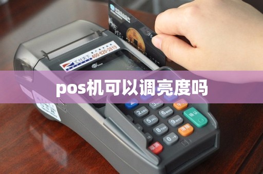 pos机可以调亮度吗