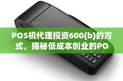 POS机代理投资600(b)的方式，揭秘低成本创业的POS机代理之路