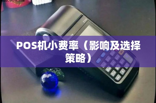 POS机小费率（影响及选择策略）