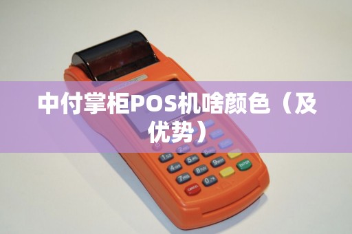 中付掌柜POS机啥颜色（及优势）