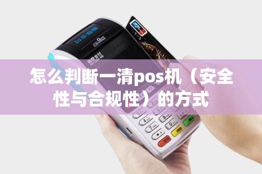 怎么判断一清pos机（安全性与合规性）的方式