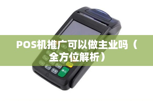 POS机推广可以做主业吗（全方位解析）