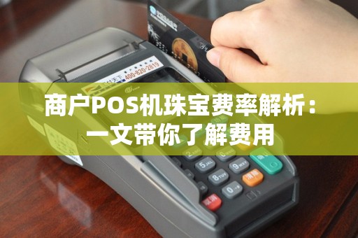 商户POS机珠宝费率解析：一文带你了解费用