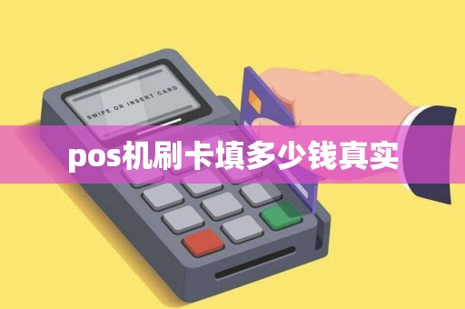 pos机刷卡填多少钱真实