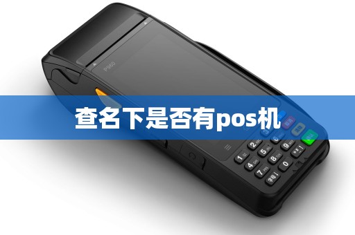 查名下是否有pos机