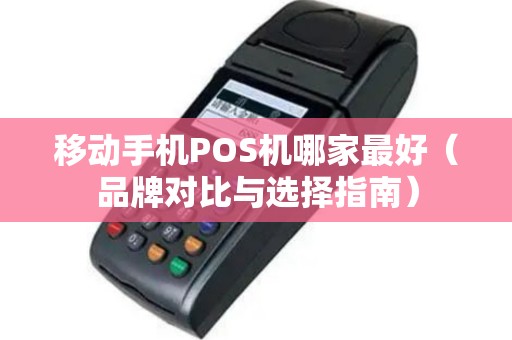 移动手机POS机哪家最好（品牌对比与选择指南）