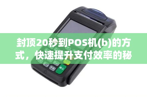 封顶20秒到POS机(b)的方式，快速提升支付效率的秘诀