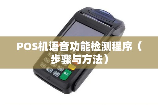 POS机语音功能检测程序（步骤与方法）