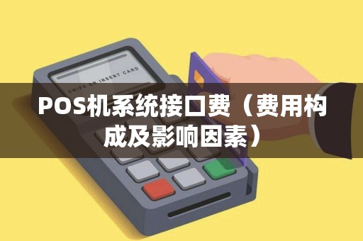 POS机系统接口费（费用构成及影响因素）