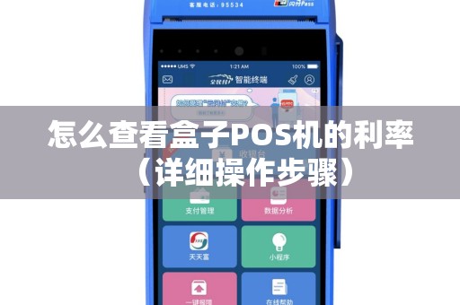 怎么查看盒子POS机的利率（详细操作步骤）