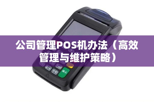 公司管理POS机办法（高效管理与维护策略）