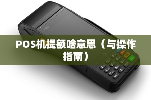 POS机提额啥意思（与操作指南）