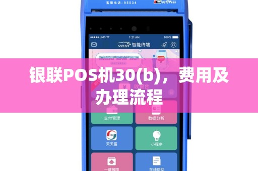 银联POS机30(b)，费用及办理流程