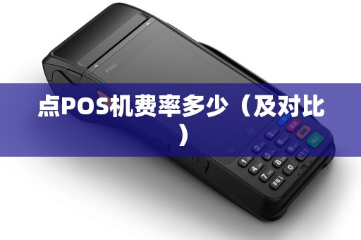 点POS机费率多少（及对比）