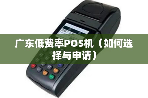 广东低费率POS机（如何选择与申请）